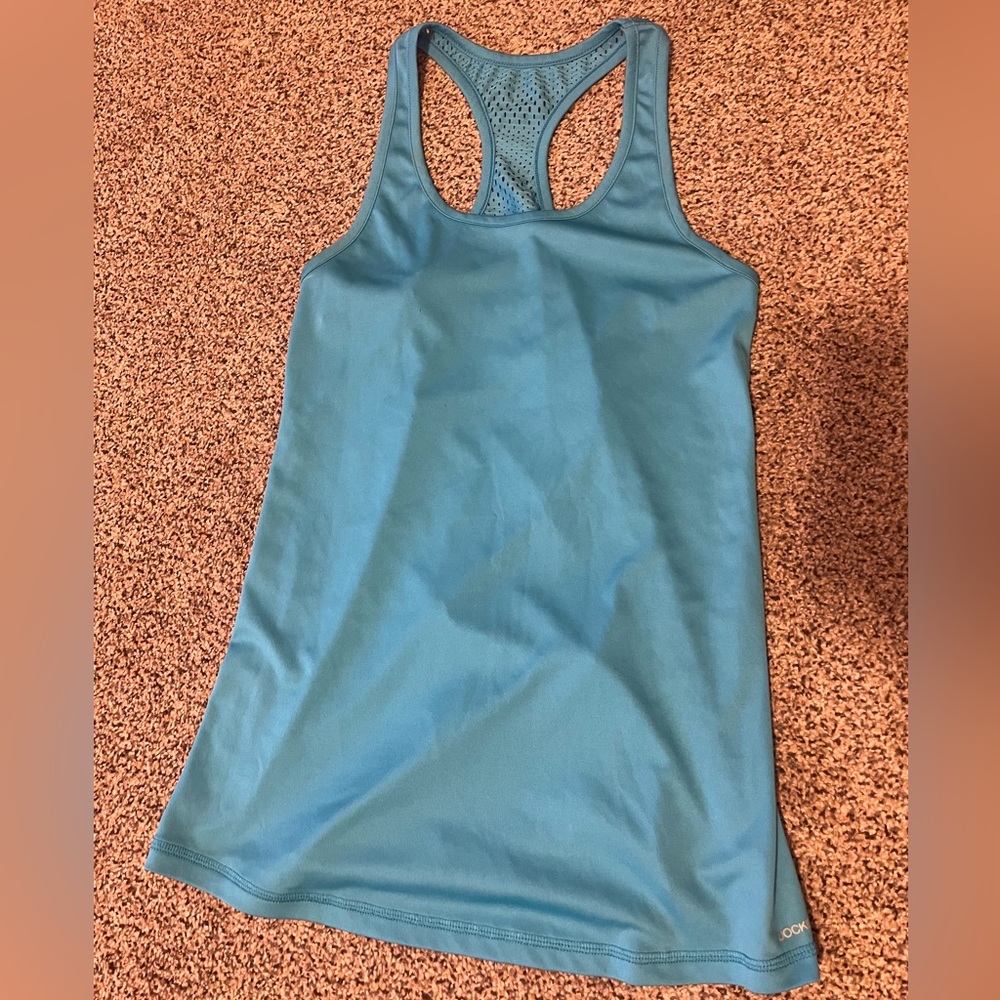 Bright blue neon gym tank like new